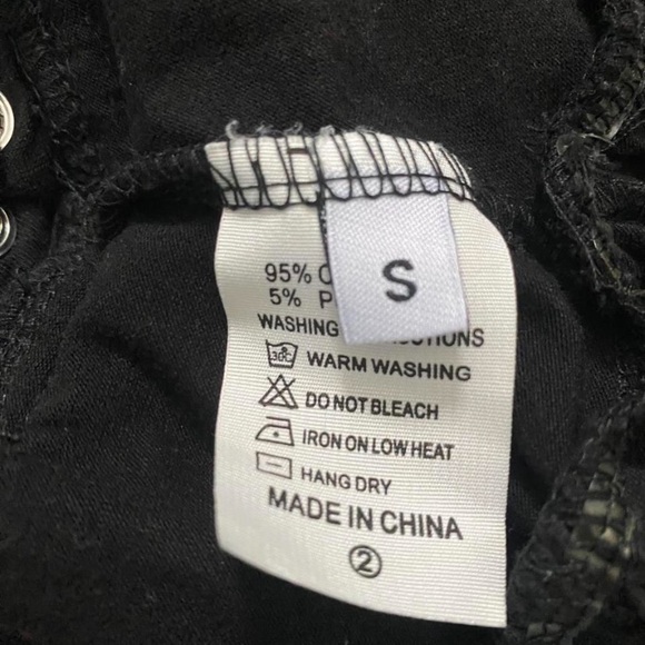 Black Ruffled Mini Skirt - Picture 2 of 4